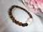White Freshwater Pearl & Tigers Eye Bracelet - #PTE6 Carousel 4