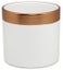 Ceramic Pot (White and Copper) Carousel 1