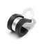 10Pcs 12mm Stainless Steel & Rubber Lined Retaining Hose P Clips Clamp Carousel 4
