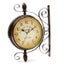 Rotating Double Side Wall Clock Garden Indoor & Outdoor Station Wall Mounted Wit Carousel 3