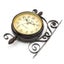 Rotating Double Side Wall Clock Garden Indoor & Outdoor Station Wall Mounted Wit Carousel 4