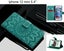 Iphone 12 mini case embossed pu leather wallet sunflower green Carousel 1