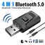 USB Bluetooth Audio Transmitter Receiver Adapter For TV PC Car Carousel 1