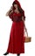 LITTLE RED RIDING HOOD ADULT WOMENS FANCY DRESS HALLOWEEN COSTUME Carousel 1