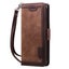 Iphone Xs Max (6.5") case contrast denim wallet magnetic brown Carousel 3
