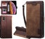 Iphone Xs Max (6.5") case contrast denim wallet magnetic brown Carousel 1