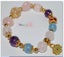 Manna hand made 14K gild natural crystal 9MM Fashion CHARM bracelet Carousel 2