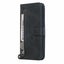 iphone 16 pu leather wallet case cowhide finish card zipper blk Carousel 3