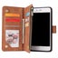 Samsung Galaxy s25 FE 5g suede wallet case multifunction 6 cards & zipper tan Carousel 4