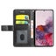 Vodafone E9 pu leather wallet case cowhide finish card back buckle grey Carousel 4
