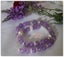 Manna handmade 925silver natural Lavender Amethyst crystal doublecircle bracelet Carousel 3