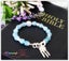 Manna hand made 925 silver natural Aquamarine crystal 8MM Fashion bracelet Carousel 4