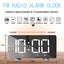 CLOCK RADIO LARGE DISPLAY WHITE DISPLAY SLIMLINE Carousel 3