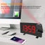 CLOCK RADIO LARGE DISPLAY RED SLIMLINE & PROJECTION Carousel 5