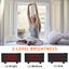 CLOCK RADIO LARGE DISPLAY RED SLIMLINE & PROJECTION Carousel 6