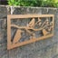 Wall Art - Large Panel with 3 Birds Brushed Copper (790mm) Carousel 3