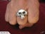 Heavy silver skull ring Carousel 2