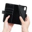 Iphone 13 mini 5.4" case executive leather wallet slim cow hide finish black Carousel 4