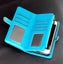 Iphone 12 case triple wallet PU leather 9 cards ID 3 pockets blue Carousel 4
