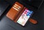 Xiaomi Mi 9 case triple wallet PU leather 9 cards ID 3 pockets brown Carousel 4