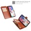 Xiaomi Mi 9 case triple wallet PU leather 9 cards ID 3 pockets brown Carousel 6