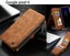 Google Pixel 4 case Retro Flannelette leather multi cards zipper brown Carousel 1