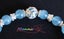 Manna hand made 925 silver natural Aquamarine crystal 8MM Fashion bracelet Carousel 3