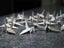 High Quality Paper Cranes Origami Blue Carousel 4
