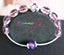 Manna hand made 925 Silver natural sliced Amethyst crystal 9MM Fashion bracelet Carousel 3