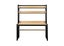 Computer Desk with Multi-layered storage shelving - Natural wood look Carousel 5