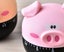 2PCS Piggy Shape Kitchen Mechanical Timer Carousel 3