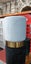 Light Blue Ottoman with Golden base Carousel 3