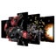 Free Shipping: Framed 5 Panel Wall Print Carousel 2