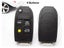 2/3/4/3 1/4 1 Buttons Folding Flip Key Shell Cover FOB Car Case Blanks For Carousel 6