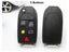 2/3/4/3 1/4 1 Buttons Folding Flip Key Shell Cover FOB Car Case Blanks For Carousel 7