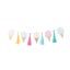 Ice Cream Party Decor Tassel Ribbon Banner & Foil 20cm X 1.4m Carousel 1