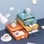 Colorful modular stackable desktop storage drawer office desk organizer Carousel 5
