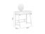 Dusk Modern White Dresser and Stool Set with Mirror Carousel 5