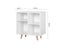 Living Culture Bowen Compact Bedside Table Storage Classic White Carousel 3