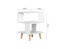 Coral Modular-Style 2-Level White Side Table on Wood Legs Carousel 3