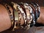 LEATHER PU LEOPARD PRINT TRIPLE LAYER BRACELET - 60CM - BLACK & WHITE Carousel 1
