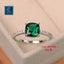 Brand New Emerald Diamond Ring 925 Silver Wedding Ring Jewellery *Sale NOW* Carousel 2