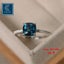 Topaz Diamond Ring 925 Silver Gemstone Ring Jewellery *Local Clearance* Carousel 2