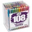 Lineon Gel Pens 108 Colours Gel Pen Set for Adult Colouring Books Art Markers Carousel 1