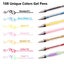 Lineon Gel Pens 108 Colours Gel Pen Set for Adult Colouring Books Art Markers Carousel 6