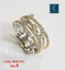 Dual Cross Diamond Ring Gold Wedding Ring Jewellery *Local Clearance* Carousel 1
