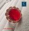 Brand New Vintage Rose Gold Ruby Diamonds Ring Jewellery*Hot SALE Carousel 6