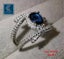 Sapphire Diamond Ring White Gold Ring Jewellery *Local Clearance* Carousel 4