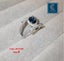 Sapphire Diamond Ring White Gold Ring Jewellery *Local Clearance* Carousel 5