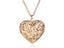 Heart Pendant Necklace Love Heart Locket Necklace Gold Plated Carousel 1